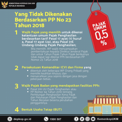 Yang Tidak Dikenan Berdasarkan PP No 23 Tahun 2018 - 20180706